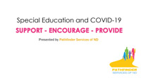 Special Education and COVID-19 title screen