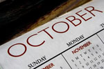 October on calendar