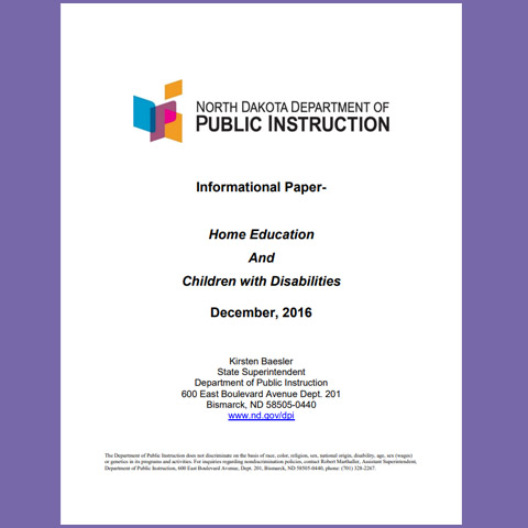 Home Education and Children with Disabilities