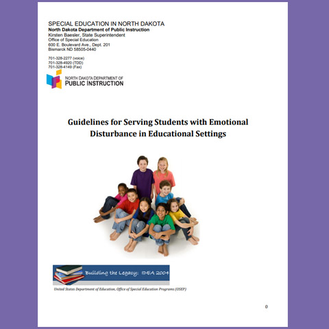 Guidelines for Serving Students with Emotional Disturbance in Educational Settings(Revised 2016)