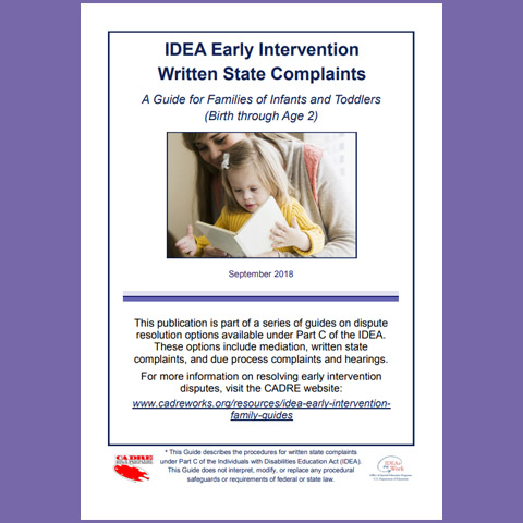 IDEA Early Intervention Written State Complaints