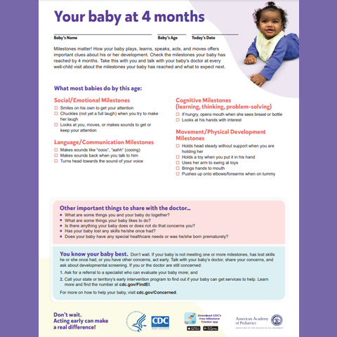 Your Baby at 4 Months (Checklist)