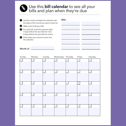 Bill Calendar
